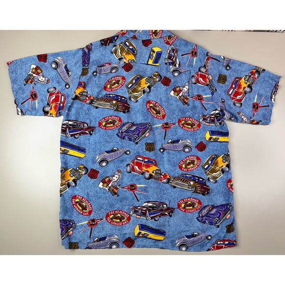 VTG Reyn Spooner Joe Kealoha's Hawaiian Shirt Mens M Tiki Aloha Hotrod Gasser - Picture 9 of 10